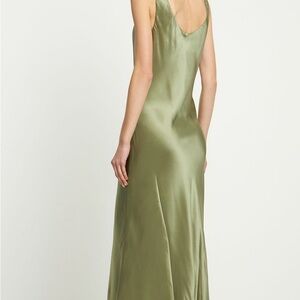 Reformation Olive Green Bryn Dress